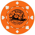 Playing Card Suited Poker Chip (1 Side Imprint)